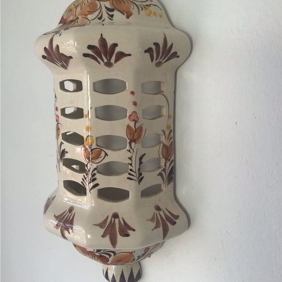 Portuguese Ceramic Wall Sconce - Picture 6 of 15